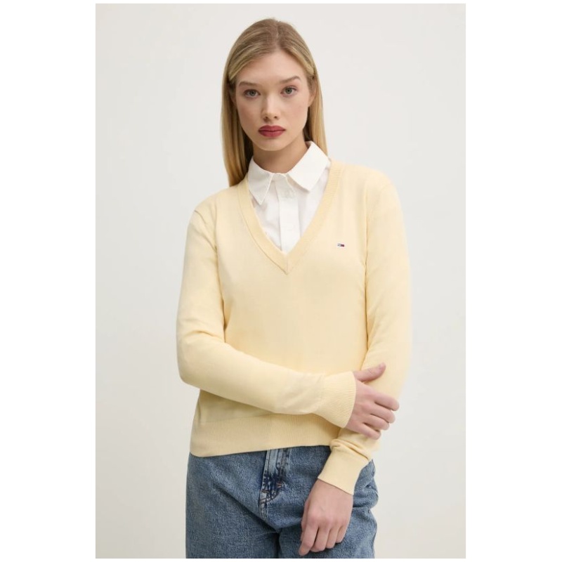 TOMMY JEANS Essential vneck sweater ext
